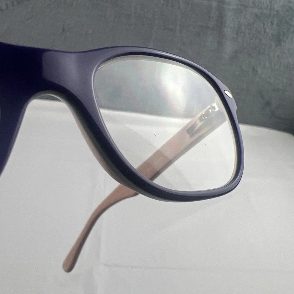 Ray Ban Jr RB1555 Unisex Kids Plastic Eyeglass Frame 3818 Violet On Peach 48-16